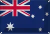 vianmo Blechschild 20x30 cm Australien Australia Vintage Produktbild-Vorschau 1