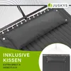 Huśtawka ogrodowa 25591, hamak, ze stelażem, z poduszkami, Podgląd zdjęcia produktu 6