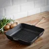 26x26x5 cm Quadratische Grillpfanne aus Gusseisen  Produktbild-Vorschau 6