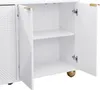 Credenza Merax con 4 ante incise, cassettiera con ripiani Anteprima dell’immagine prodotto 9