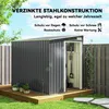 Outsunny Metall Gerätehaus 2,81m² 154x206,5x181 cm Produktbild-Vorschau 4
