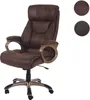 A brown office chair is shown against a white background. Podgląd zdjęcia produktu