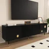 Merax TV skříňka 170×36×54 cm, TV nábytek s mřížkovou Náhled obrázku produktu 2