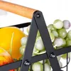 Obst- Und Gemüsekorb, Zweistufiger Stapelbarer Metallkorb, Produktbild-Vorschau 3