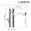 SCHÜTTE ELEPHANT, bateria umywalkowa z wyciąganym drążkiem, Podgląd zdjęcia produktu 16