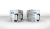 Two product boxes for an electric kettle are displayed against a white background. Produktbild-Vorschau