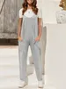 Damen-Jumpsuit, ärmellos, V-Ausschnitt, Spaghettiträger Produktbild-Vorschau 2