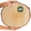 Grosse Baumscheiben 10 Stk. Dekoholz Holzscheiben Produktbild-Vorschau 2