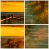 Wanduhr - Quadrat - Glasuhr - Fußgängerbrücke Strand Urlaub Produktbild-Vorschau 8