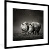 MuchoWow® Gerahmtes Poster Nashorn - Vogel - Tiere - Produktbild-Vorschau 1