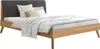 HASENA Bett Simone 25 Eiche bianco Polsterkopfteil smoke Produktbild-Vorschau 1