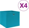 Scatole portaoggetti 4 pz. Tessuto non tessuto 28x28x28 cm Anteprima dell’immagine prodotto 1