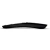A side view of a black remote control on a white background. Produktbild-Vorschau