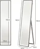 HOMCOM Celotelové zrkadlo 40 x 160 cm Stojacie zrkadlo s Náhľad obrázku produktu 3