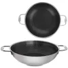 A top and side view of a wok pan. Anteprima dell’immagine prodotto