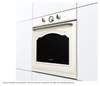 A close-up, slightly angled view of a Gorenje oven in a kitchen setting, with white tiled walls. Produktbild-Vorschau