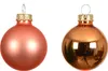 Christbaum-Mini-Kugeln Warm Orange Ø 3,5 cm aus Glas - 16er Produktbild-Vorschau 2