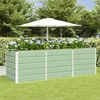 vidaXL Fioriera verde 240 x 80 x 75 cm in acciaio Anteprima dell’immagine prodotto 3