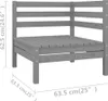 vidaXL 9-tlg. Garten-Lounge-Set Grau Kiefer Massivholz Produktbild-Vorschau 8