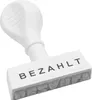 WEDO Textstempel BEZAHLT 1939 45mm Kunststoff weiß Produktbild-Vorschau 2