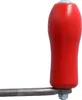 A close-up of a red handle attached to a metal rod. Podgląd zdjęcia produktu