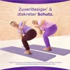 Two women are doing yoga on mats, with text overlay. Anteprima dell’immagine prodotto