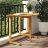 vidaXL Skládací balkonový stůl 90x60x72 cm z masivního Náhled obrázku produktu 2