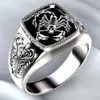 Männer Skorpion graviert Legierung breiter Finger Ring Produktbild-Vorschau 2