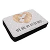 Mr. & Mrs. Panda Etui Otter Herz - Grau Pastell - Geschenk, Produktbild-Vorschau 3