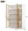 Flieks Glasvitrine mit LED-Beleuchtung, Sammlerschrank mit Produktbild-Vorschau 4
