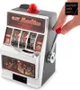 A hand is pulling the lever of a miniature slot machine. Produktbild-Vorschau