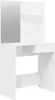 A white vanity table with a mirror and shelves. Náhled obrázku produktu