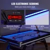 A close-up view of an air hockey table with LED lighting and an electronic scorer, highlighting its features. Anteprima dell’immagine prodotto