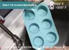 3 Stück Silicone Muffin Trays (Grau, Rosa, Pfauenblau) Produktbild-Vorschau 6