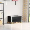 CLORIS Paletten-Aufsatzrahmen 2 Stk. Schwarz 80x60cm Produktbild-Vorschau 1