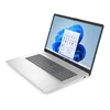 A silver HP laptop is shown from a diagonal angle on a white background. Produktbild-Vorschau
