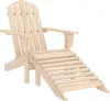 vidaXL Zahradní židle Adirondack s podnožkou a stolem z Náhled obrázku produktu 4