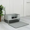 PawHut Katzentoilette Edelstahl Offene Katzenklo mit Produktbild-Vorschau 9