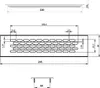 Lüftungsgitter 60x245mm Stegblech Aluminium Produktbild-Vorschau 4