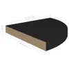 vidaXL Rohová plávajúca polica čierna 35x35x3,8 cm MDF - Náhľad obrázku produktu 8