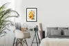 MuchoWow® Gerahmtes Poster Orange - Obst - Marmor 30x40 cm Produktbild-Vorschau 7