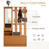 HOMCOM Eingangshalle mit Spiegelgarderobe und Schuhregal, Produktbild-Vorschau 4