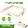 Sandkasten Nicki 147x147 cm aus Kiefer Naturholz Sandkiste Produktbild-Vorschau 3