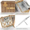 Panier pique-nique FÖHR pour 4 personnes - marron Voir les images du produit 5