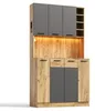 Armadio alto 180x100x40, con illuminazione a LED, presa di Anteprima dell’immagine prodotto 10
