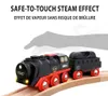 Juego de tren navideño con locomotora de vapor que funciona Vista previa de la imagen del producto 8