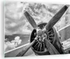 Bilder auf glas - Einteilig - Motor Schwarzweiß Propeller - Produktbild-Vorschau 1