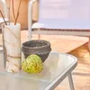 sweeek - Gartenlounge-Set aus Stahl, 4 Plätze - Beige Produktbild-Vorschau 4