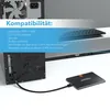 0,5m SATA-3 Kabel Schwarz S-ATA 6 Gb/s High Speed SSD HDD Produktbild-Vorschau 4