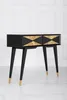Casa Padrino Luxus Konsole Matt Schwarz / Antik Gold / Gold Produktbild-Vorschau 3